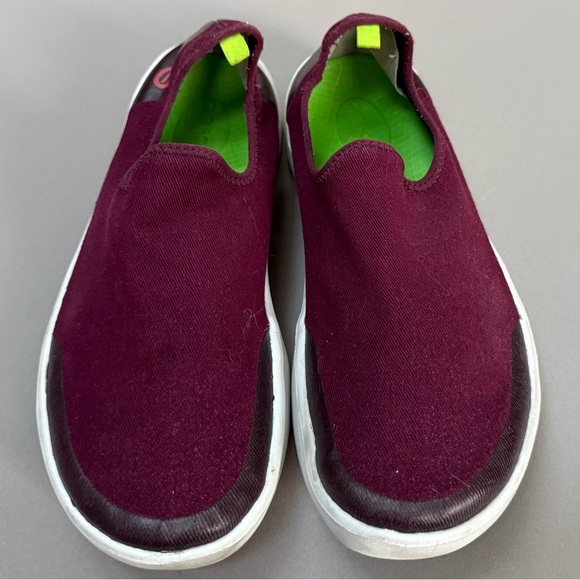 OOFOS OOmg Comfort Slip-On Shoes Burgundy Women’s 8 / 39 - Picture 2 of 7